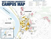 WVU Downtown Campus Map
