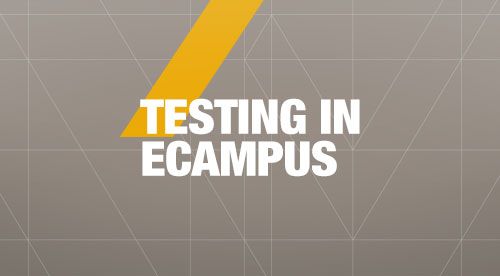 Testing in eCampus