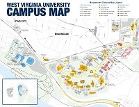 WVU Evansdale Campus Map