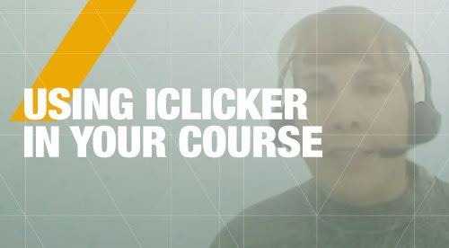 Using iClicker in your Course