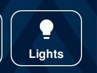 Touchpanel Lights select button with lightbulb icon