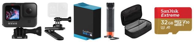 GoPro camera and accessories